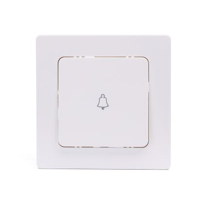 Aigostar - Simple Doorbell Switch with Frame, White
