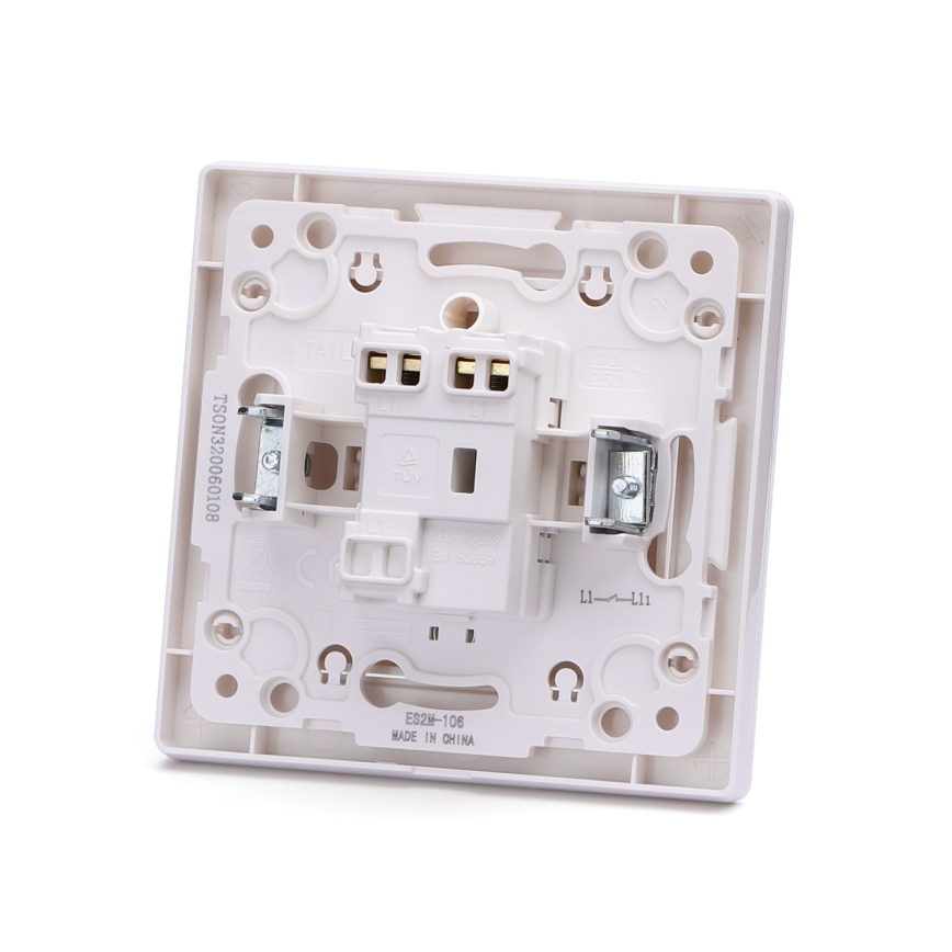Aigostar - Simple Doorbell Switch with Frame, White