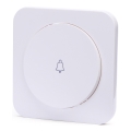 Aigostar - Simple framed doorbell switch, white