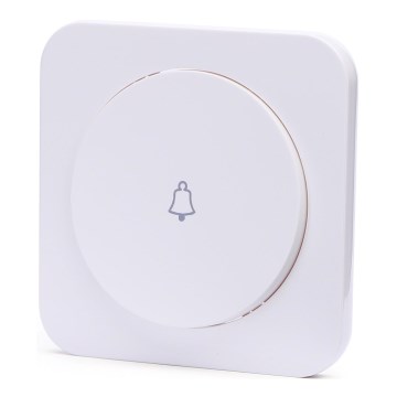 Aigostar - Simple framed doorbell switch, white