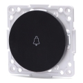 Aigostar - Simple Frameless Doorbell Switch, Black