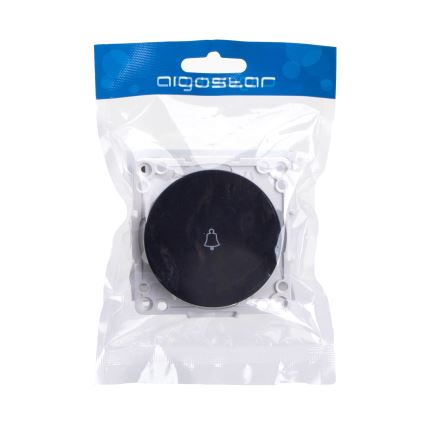 Aigostar - Simple Frameless Doorbell Switch, Black