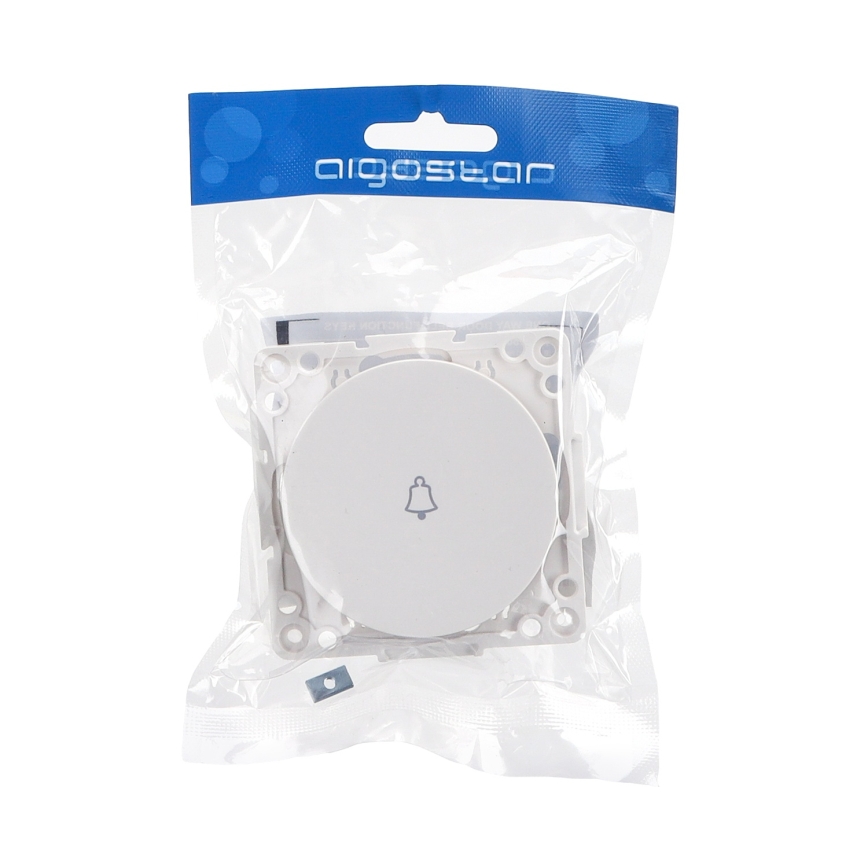 Aigostar - Simple Frameless Doorbell Switch, White