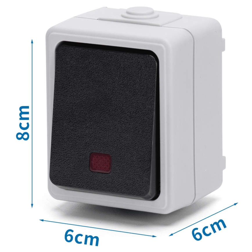 Aigostar - Single-button switch IP54