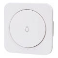 Aigostar - Single Doorbell Button with Frame, White