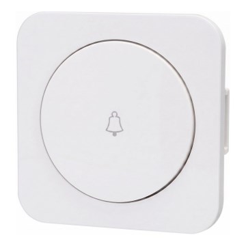 Aigostar - Single Doorbell Button with Frame, White