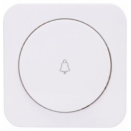 Aigostar - Single Doorbell Button with Frame, White