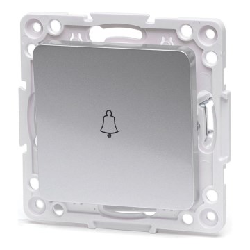 Aigostar - Single Frameless Doorbell Switch, Silver