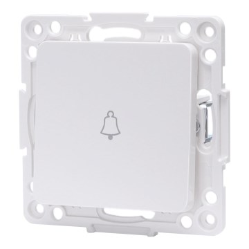 Aigostar - Single Frameless Doorbell Switch, White