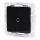 Aigostar - Single-Gang Frameless Doorbell Switch, Black