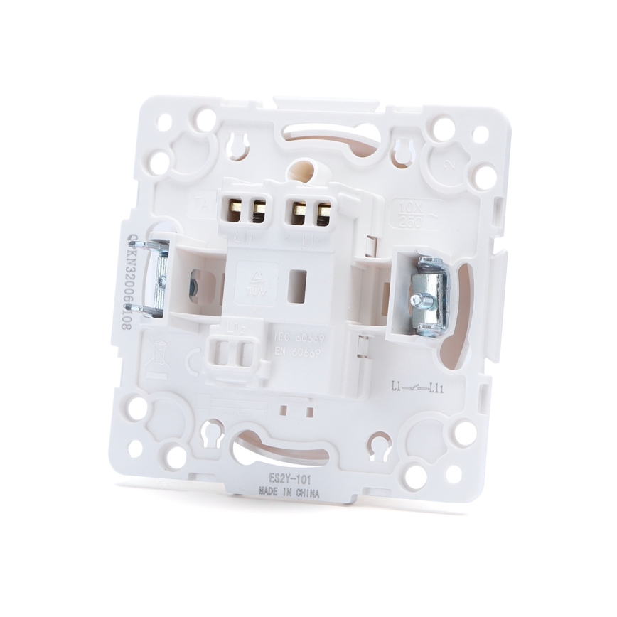 Aigostar - Single-gang Frameless Switch No. 1, White