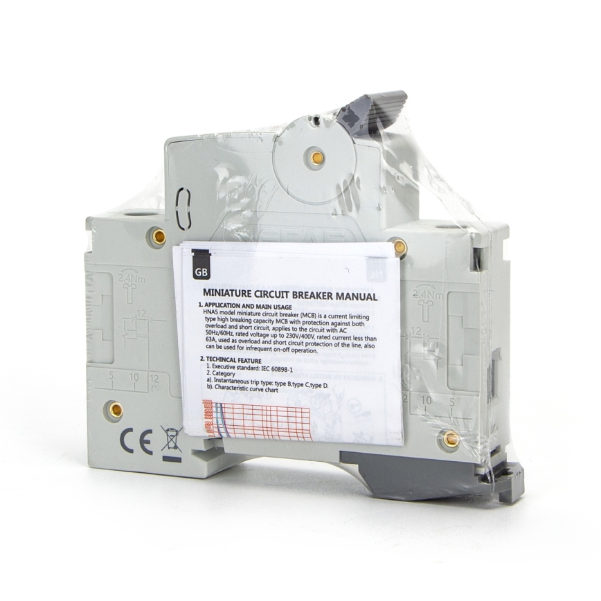 Aigostar - Single-phase circuit breaker 1P-40A-C 230-400V