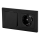 Aigostar - Single-pole 1-gang switch and 230V SCHUKO socket with frame, black