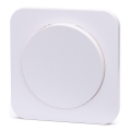 Aigostar - Single-pole switch with frame No. 1, white