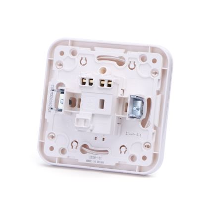 Aigostar - Single-pole switch with frame No. 1, white