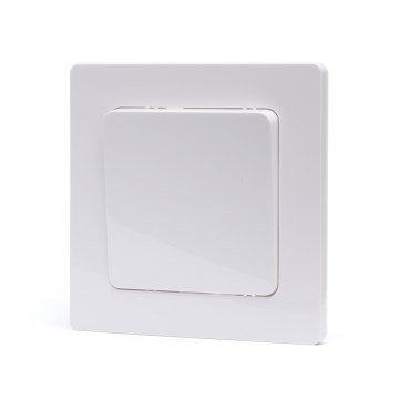 Aigostar - Single switch with frame No. 1, white