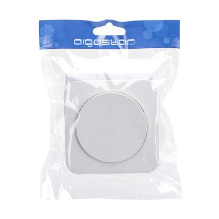 Aigostar - Single switch with frame No. 5, white