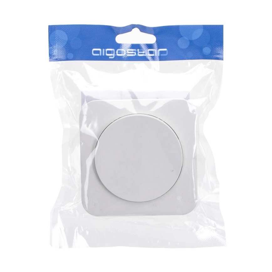 Aigostar - Single switch with frame No. 5, white