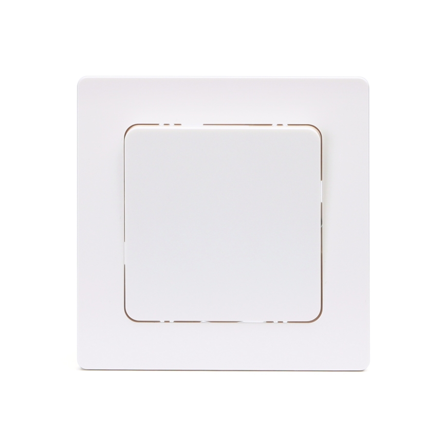 Aigostar - Single switch with frame No. 6, white