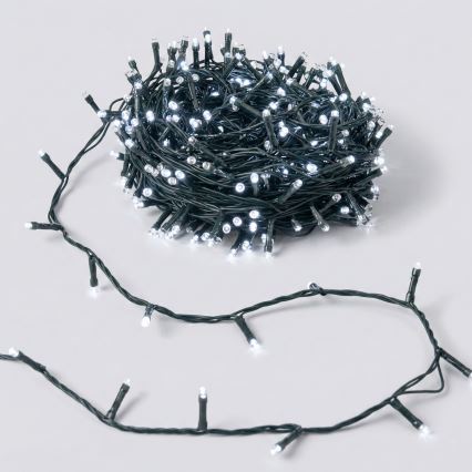 Aigostar - Solar LED Christmas String Lights, 200 LEDs / 8 Modes, 22 m, IP65, Cool White, 800 mAh