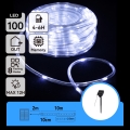 Aigostar - Solar LED Christmas lights, 100 LEDs, 8 modes, 12 m, IP65, cool white, 800 mAh