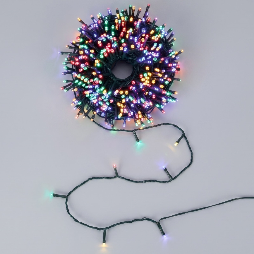 Aigostar - LED Solar Christmas String 500 LEDs/8 functions 52m IP65 multicolor 1200 mAh