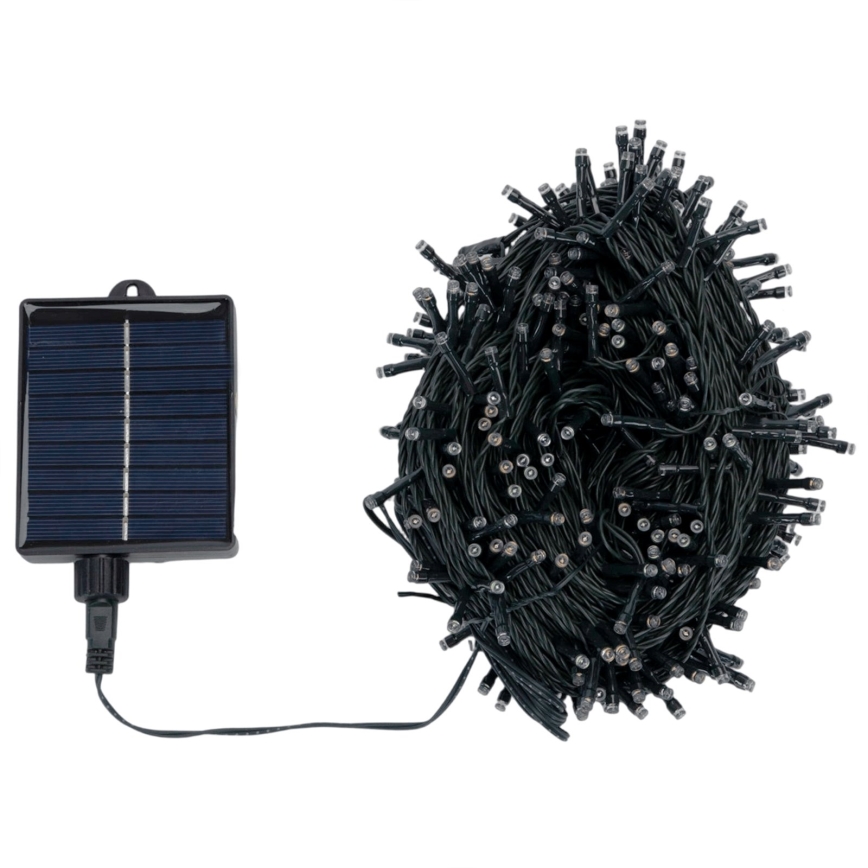 Aigostar - LED Solar Christmas String 500 LEDs/8 functions 52m IP65 multicolor 1200 mAh