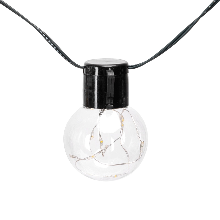 Aigostar - Solar LED Christmas string lights, 20 LEDs, 8 functions, 11.5 m, IP65, multicolor