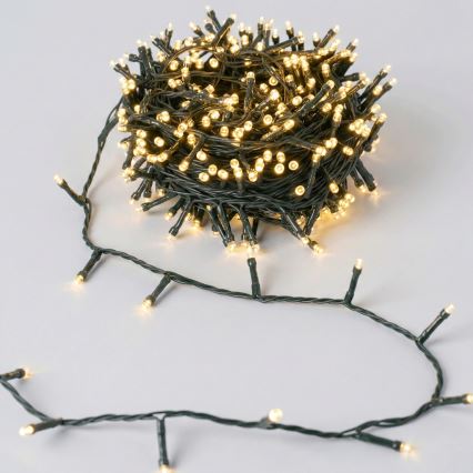 Aigostar - Solar LED Christmas String Lights, 200 LEDs / 8 Modes, 22 m, IP65, Warm White, 800 mAh
