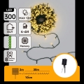 Aigostar - Solar LED Christmas string lights 300 LEDs/8 functions 32 m IP65 warm white 1200 mAh