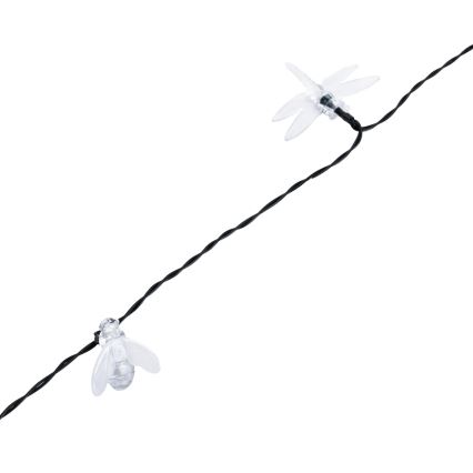 Aigostar - LED Solar Decorative String Lights, 50 LEDs / 8 Modes, 10 m, 800 mAh, IP65, Cool White