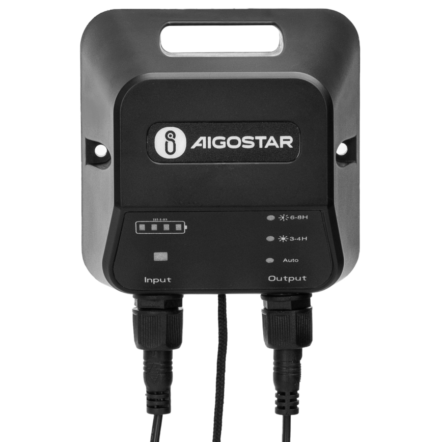 Aigostar - LED Solar Pendant Light LED/70W/12V 6000 mAh 6500K IP65 Ø 23.5 cm + remote control