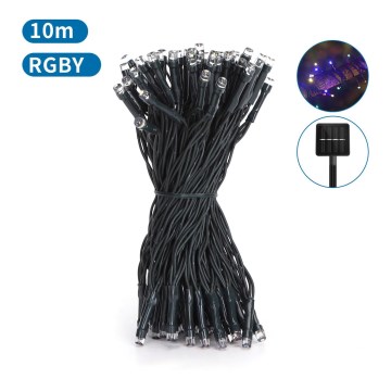 Aigostar - Solar LED String, 100 LEDs, 8 Modes, 12 m, IP65, Multicolor