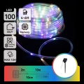 Aigostar - Solar LED String Lights, 100 LEDs, 8 Modes, 12 m, IP65, 800 mAh, Multicolor