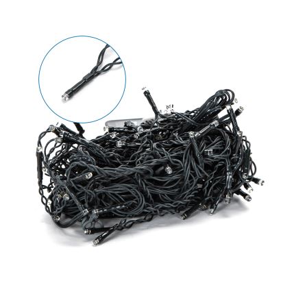 Aigostar - Solar LED String Lights, 100 LEDs, 8 Lighting Modes, 8 x 0.6 m, 500 mAh, IP65, Cool White