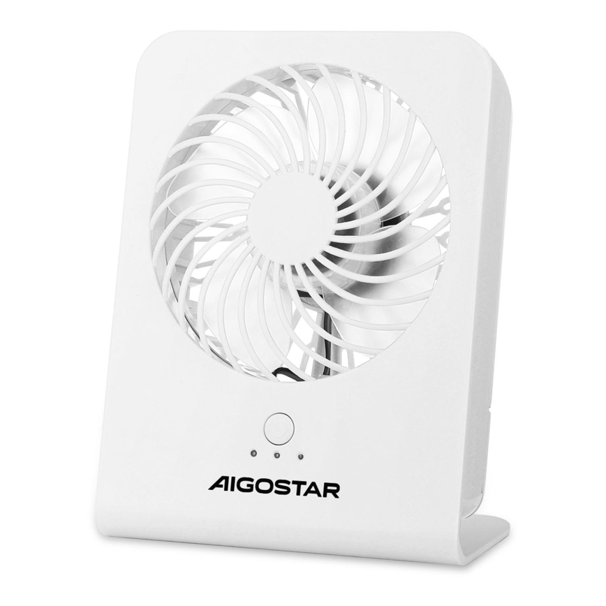 Aigostar - Table fan 5W/5V white