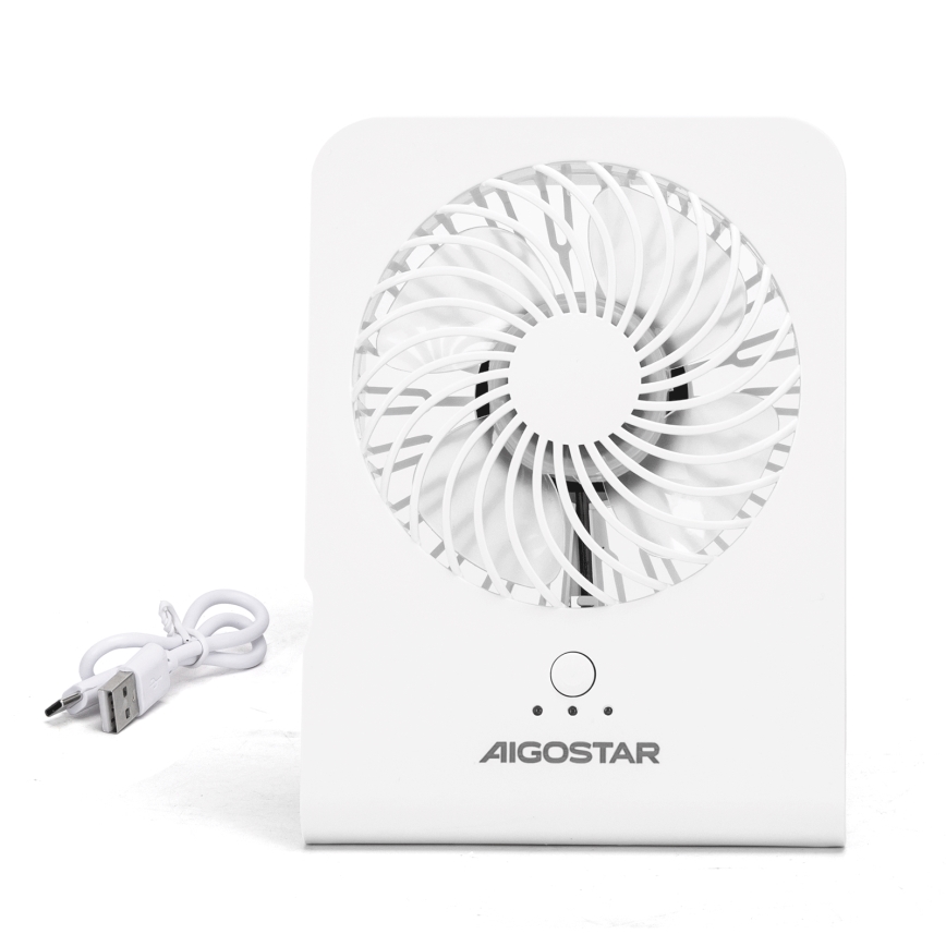 Aigostar - Table fan 5W/5V white