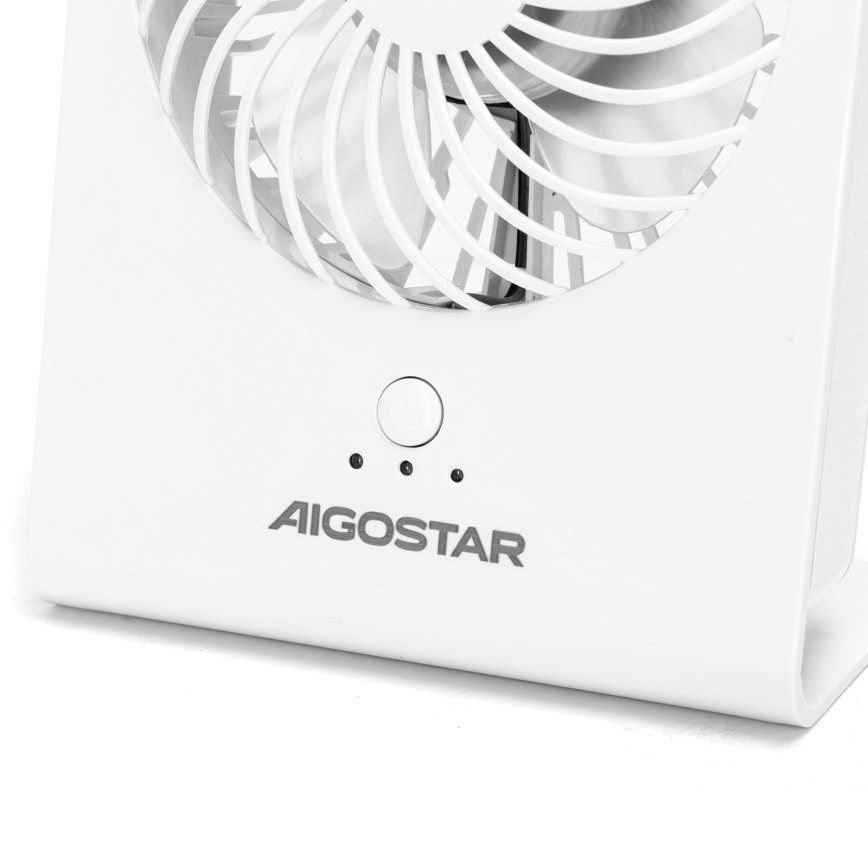 Aigostar - Table fan 5W/5V white