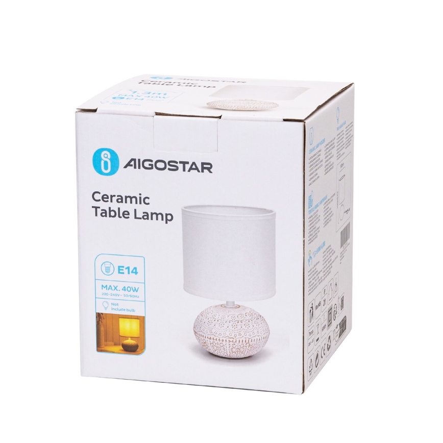 Aigostar - Table lamp 1xE14/40W/230V