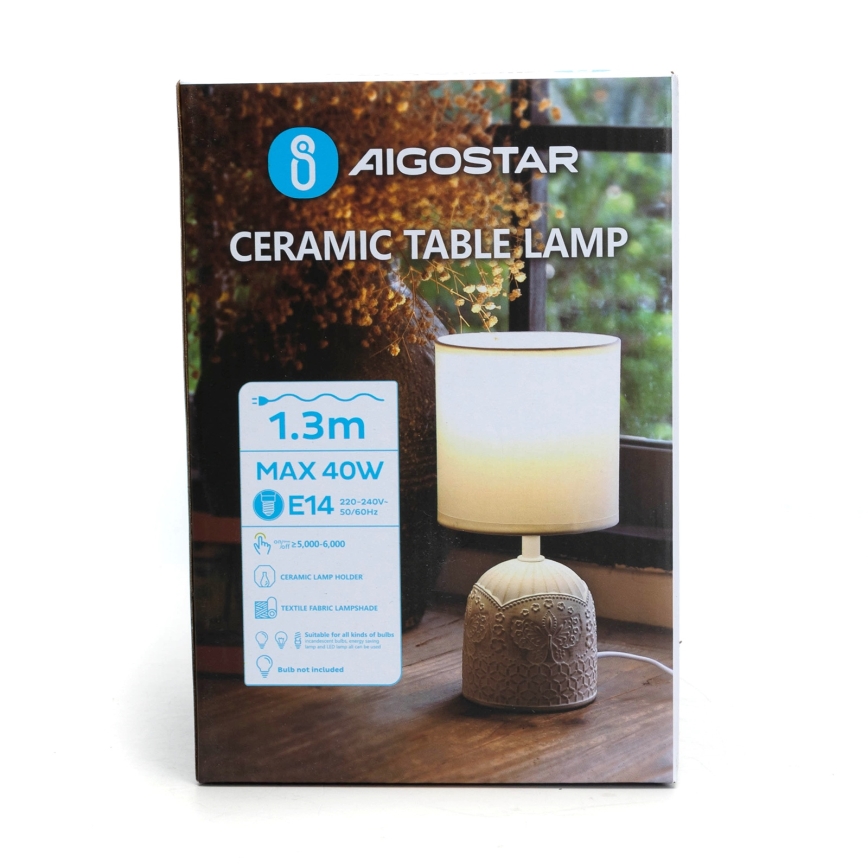 Aigostar - Table lamp 1xE14/40W/230V