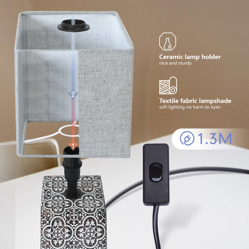 Aigostar - Table lamp 1xE14/40W/230V