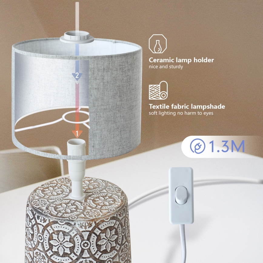 Aigostar - Table lamp 1xE14/40W/230V