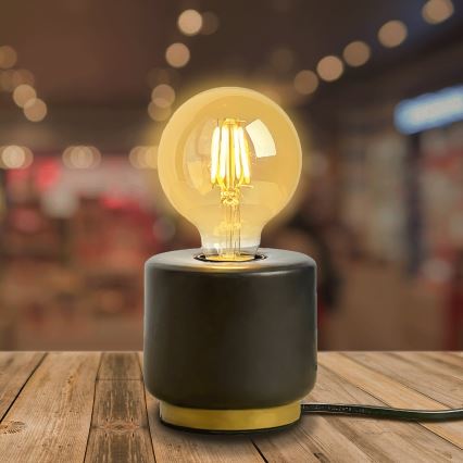 Aigostar - Table lamp 1xE27/60W/230V black