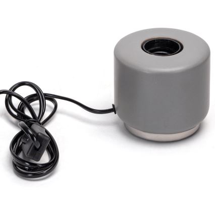 Aigostar - Table lamp 1xE27/60W/230V grey