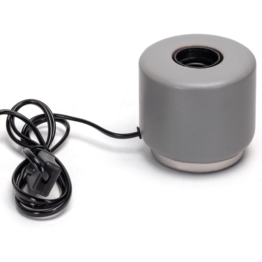 Aigostar - Table lamp 1xE27/60W/230V grey
