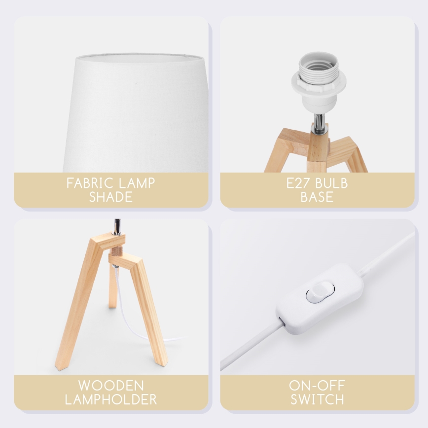 Aigostar - Table lamp 1xE27/60W/230V