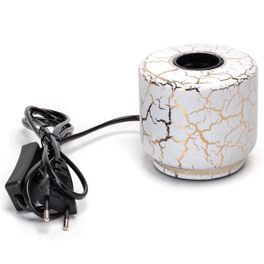 Aigostar - Table lamp 1xE27/60W/230V white/gold
