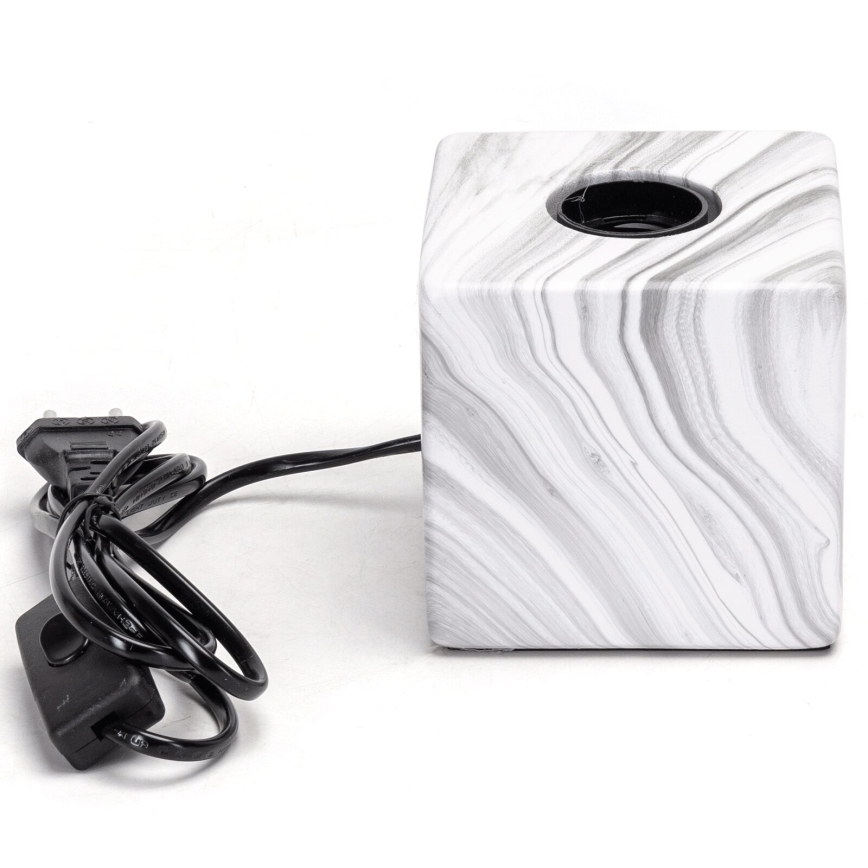 Aigostar - Table lamp 1xE27/60W/230V white/grey