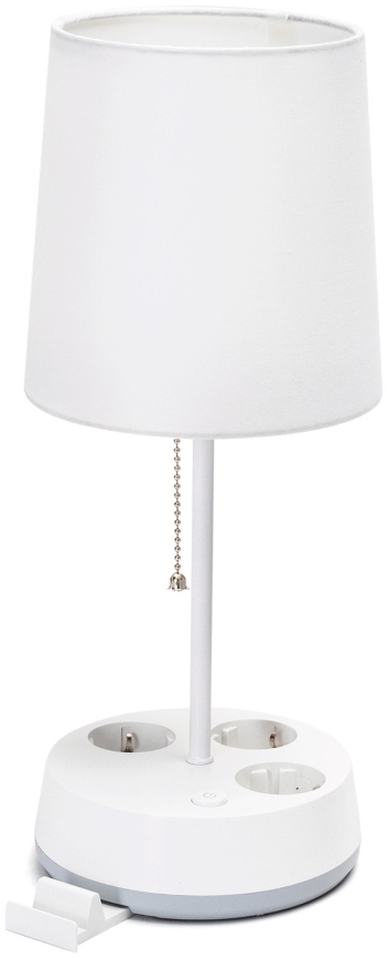 Aigostar - Table lamp with power outlets 1xE27/60W/230V white
