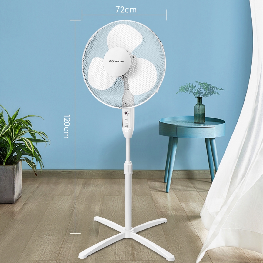 Aigostar - Tower fan 40W/230V 120 cm white